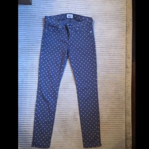 Hudson skinny polka dot jeans size 25